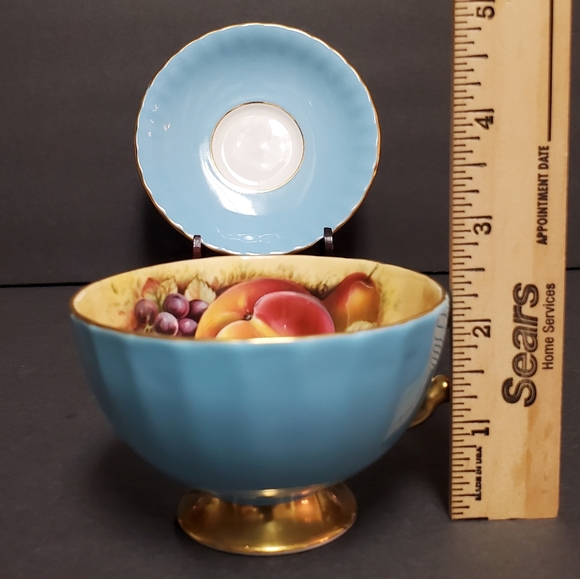 Aynsley Fruit Orchard Tea Cup & Saucer - Picture 13 of 15